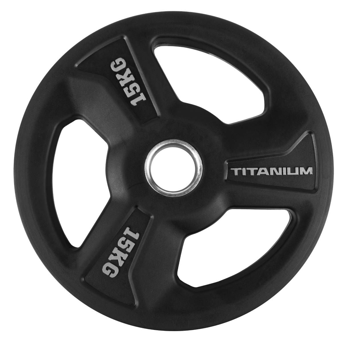 Titanium Strength Premium Gummischeiben mit 3 Tri-Grip Griffen