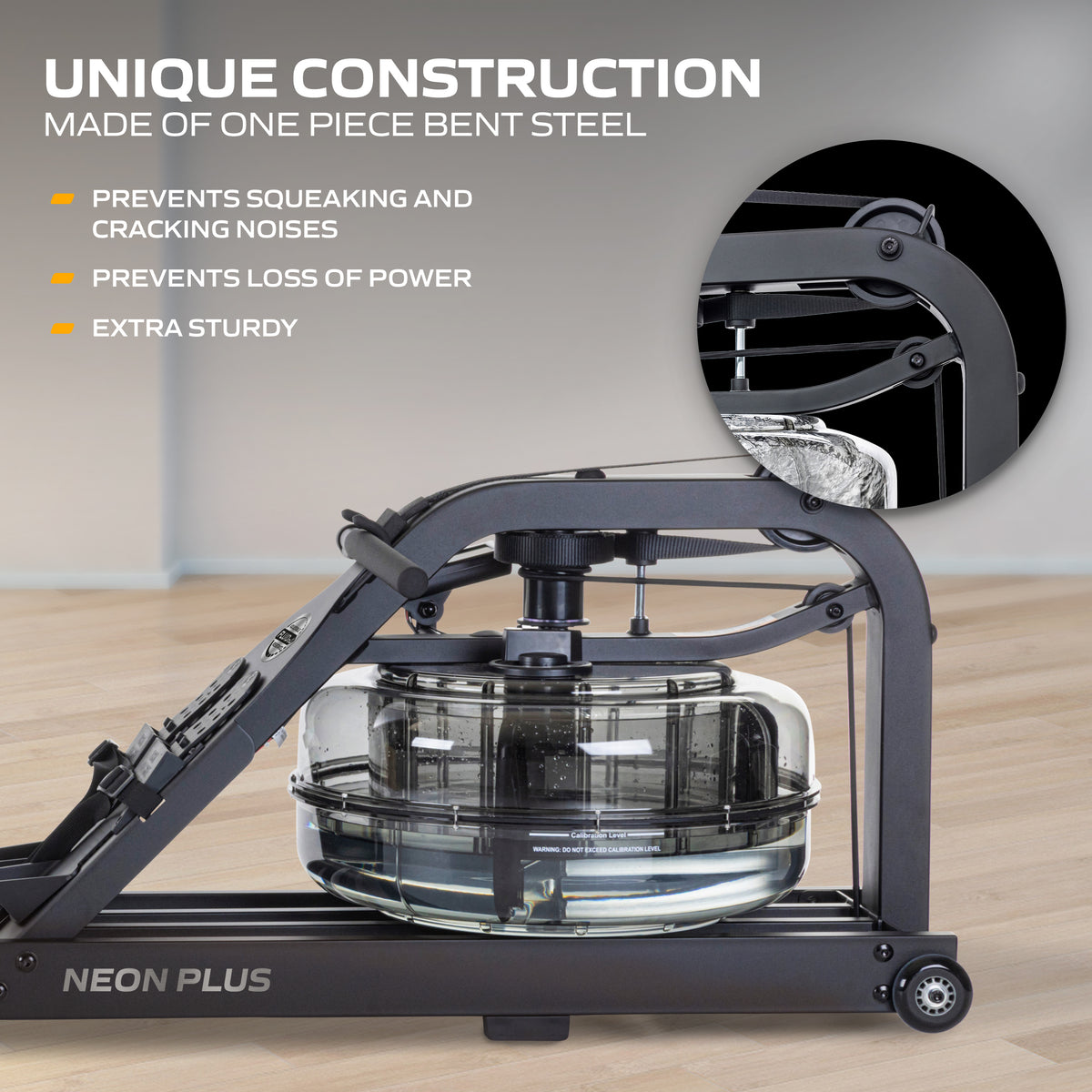 Fluid Rower Neon Plus Black – Ansicht 1