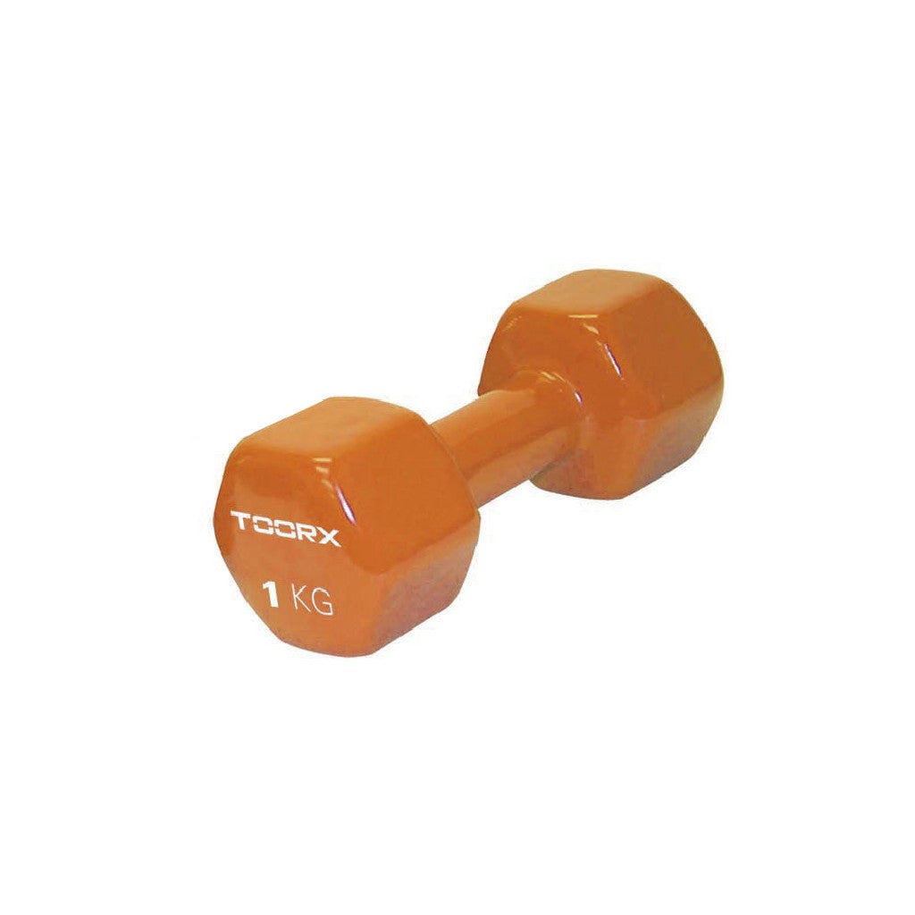 TOORX Kurzhanteln Vinyl – Gewicht: 1 kg (Orange), Ansicht 2