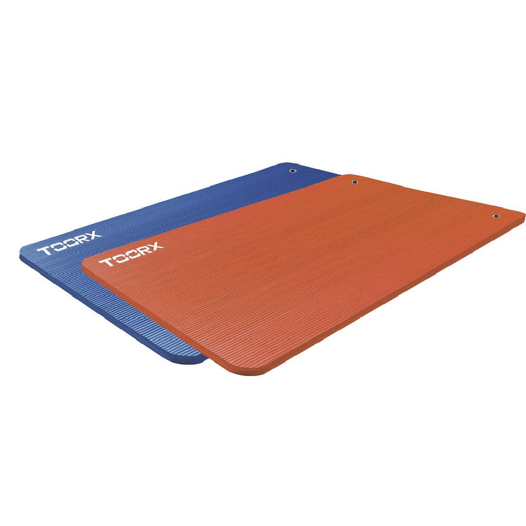 TOORX Fitnessmatte Pro 100 mit Ösen – Farbe: Orange, Ansicht 2
