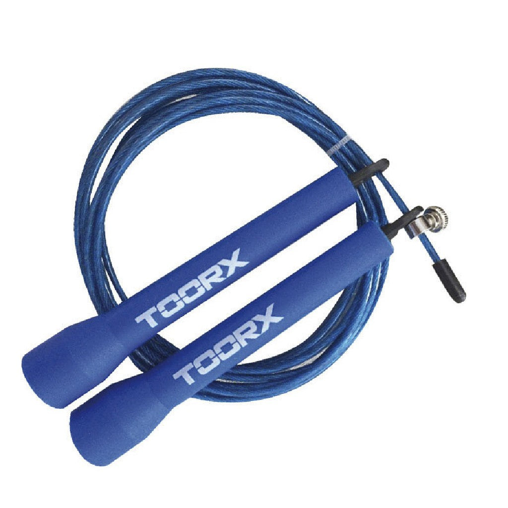TOORX Speed-Sprungseil Stahl – Farbe: Hellblau, Ansicht 3