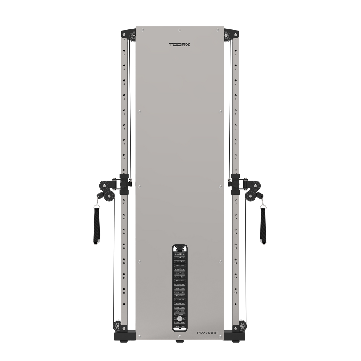TOORX Seilzugstation Dual Cable zur Wandmontage PRX-3300