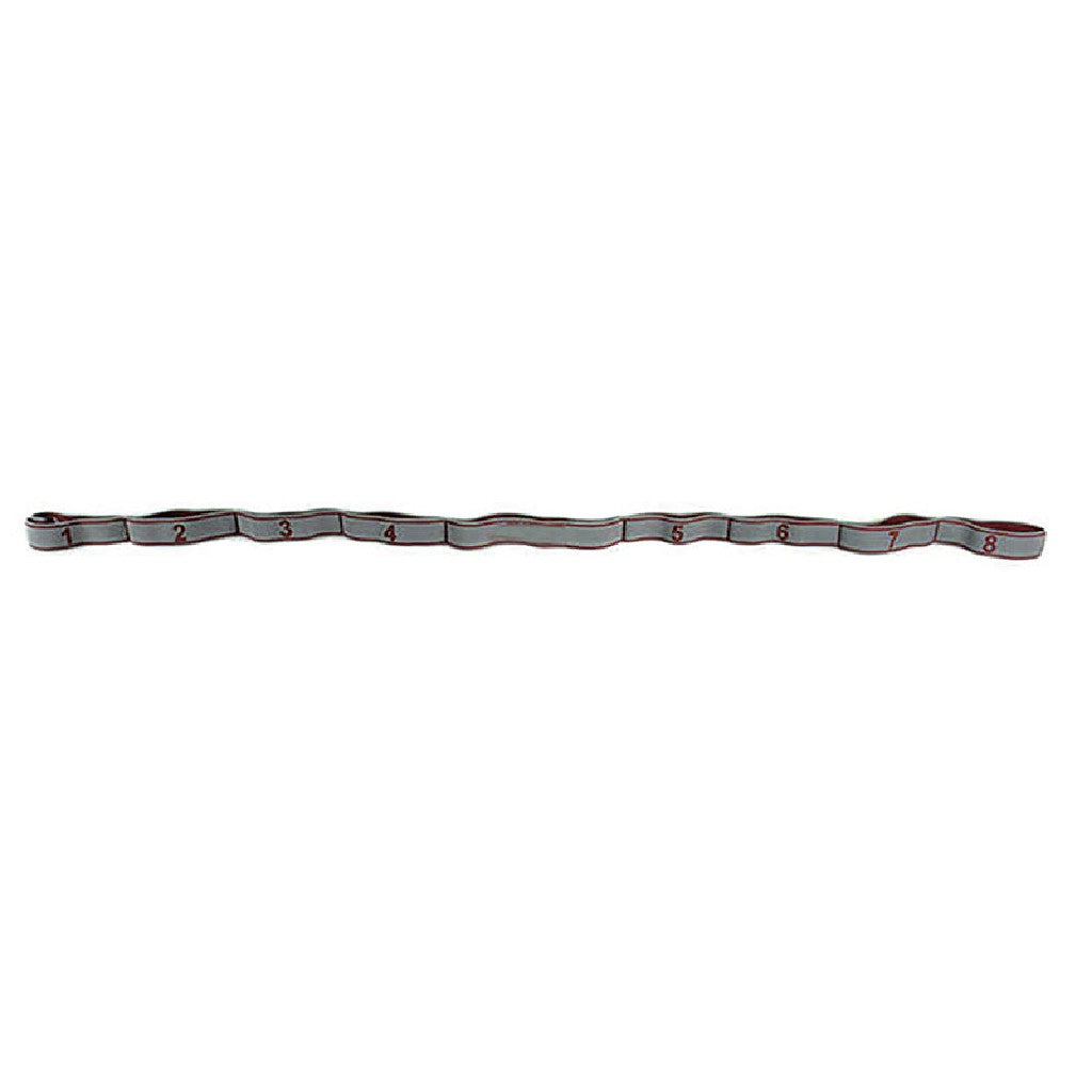 TOORX Stretchband aus Textil mit Schlaufen – Ausführung: Light – Grau (10 kg)