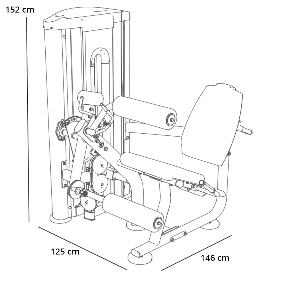 BH Fitness INERTIA Leg Extension / Leg Curl L020B