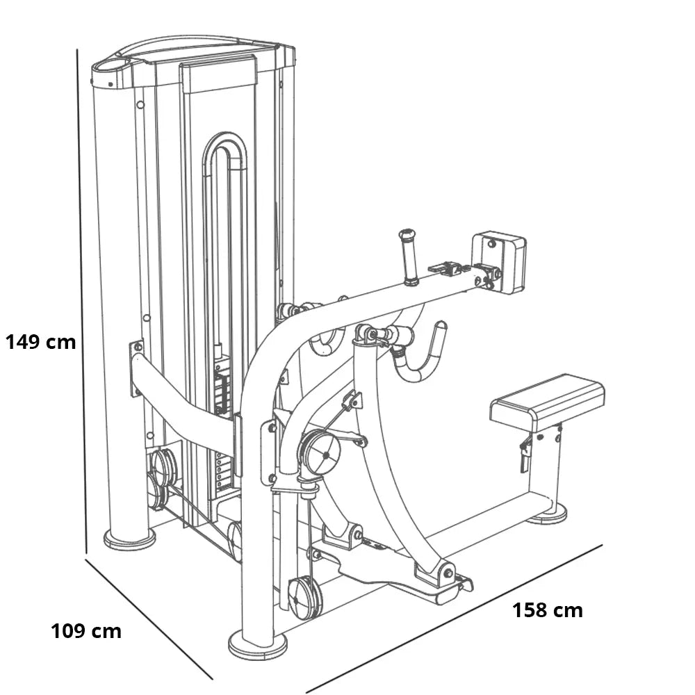 BH Fitness INERTIA Seated Row L290B
