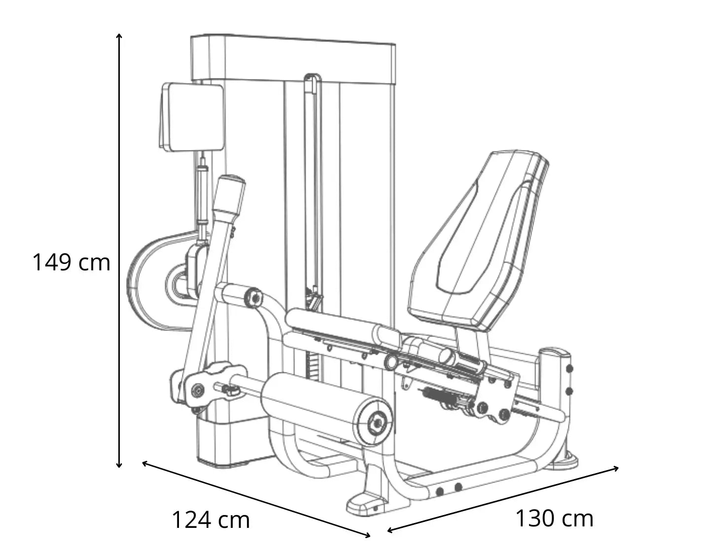 BH Fitness MOVEMIA Leg Extension M010