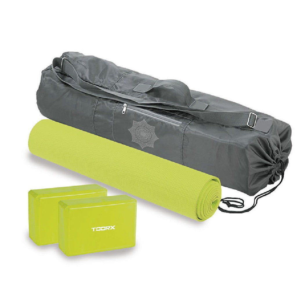 TOORX Yoga-Set AHF-101 (Matte, 2 Blöcke, Tasche) – Ansicht 2