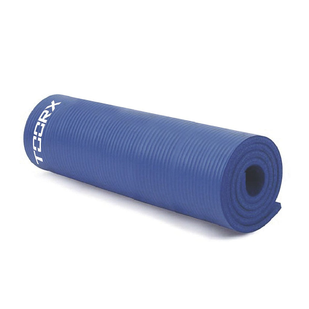 TOORX Fitnessmatte Pro 172 mit Ösen – Farbe: Blau
