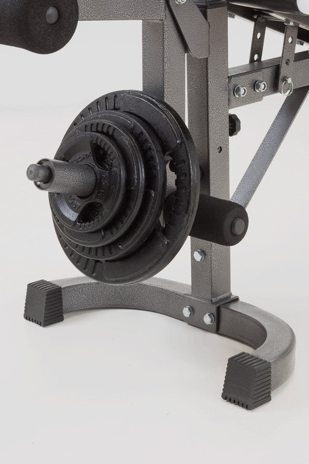 TOORX Hantelbank mit Langhantelablage, Beinstrecker und Arm-Curl WBX-90 – Ansicht 3