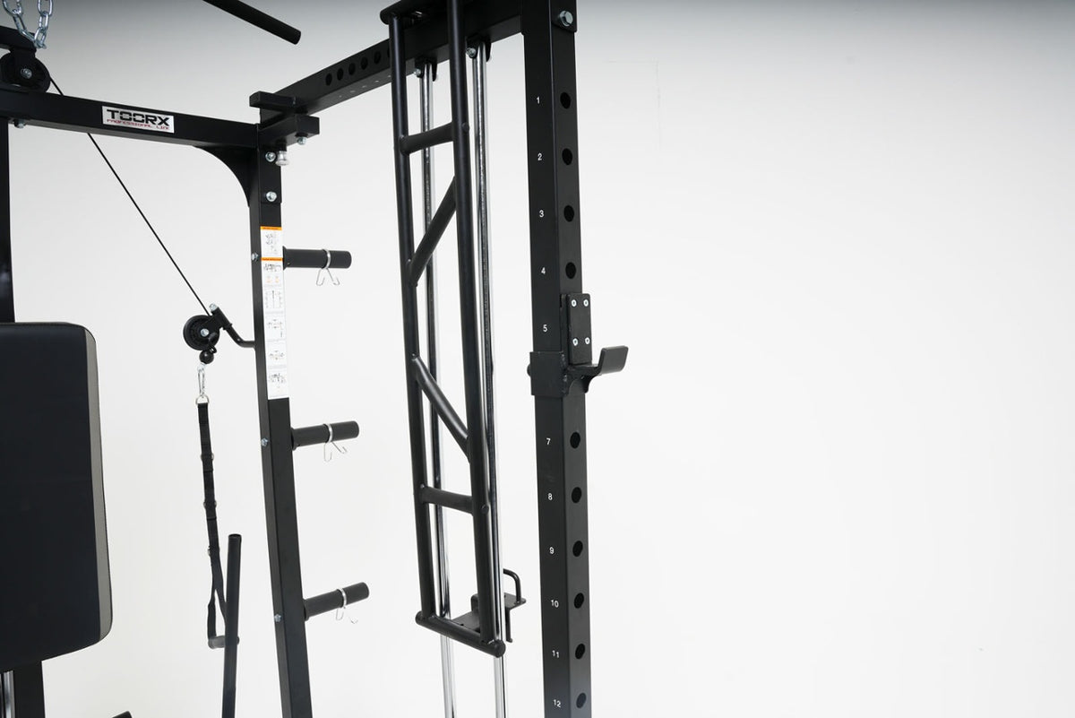 TOORX All-in-One-Station klappbar mit Functional Trainer, Latzug, Multipresse und Rack ASX-3000 – Ansicht 15