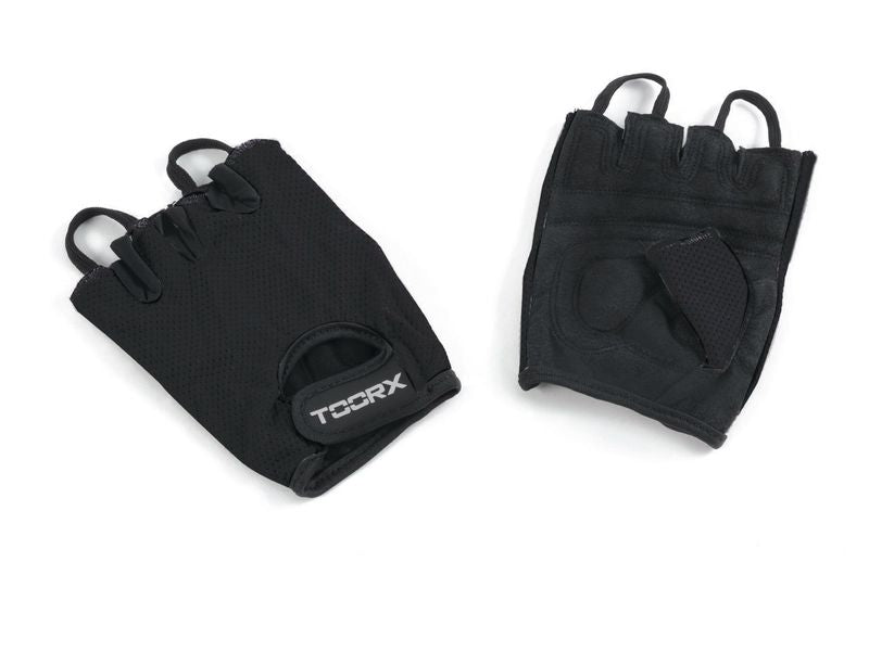 TOORX Fitnesshandschuhe Wildleder & Micro-Mesh (S–XL) – Farbe: Schwarz, Ansicht 2
