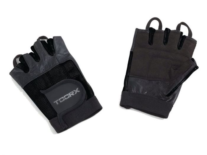 TOORX Fitnesshandschuhe Leder, Spandex & Wildleder (S–XL) – Farbe: Schwarz, Ansicht 3