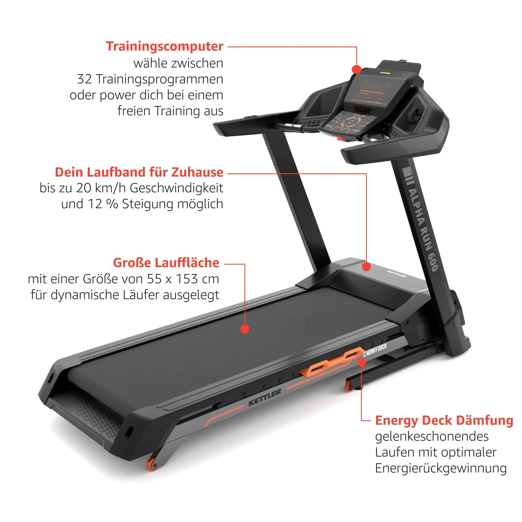 Kettler Laufband Alpha Run 600