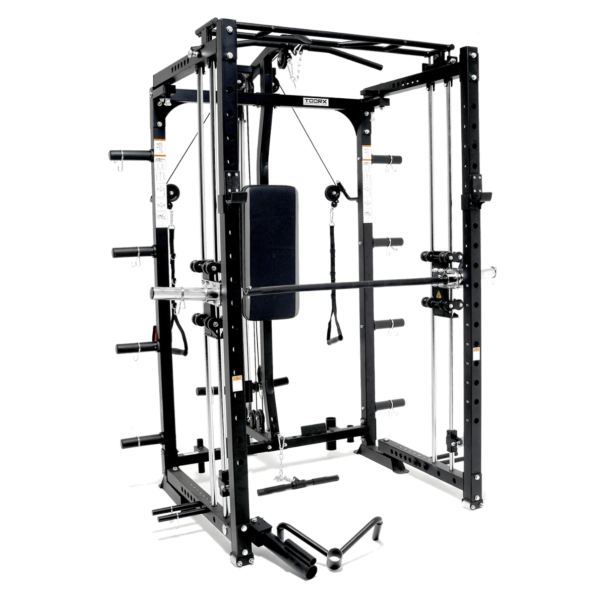 TOORX All-in-One-Station klappbar mit Functional Trainer, Latzug, Multipresse und Rack ASX-3000