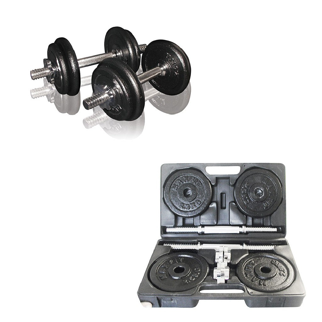 TOORX Kurzhantel-Set im Koffer VAL (10, 15 oder 20 kg) – Gewicht: 20 kg, Ansicht 3