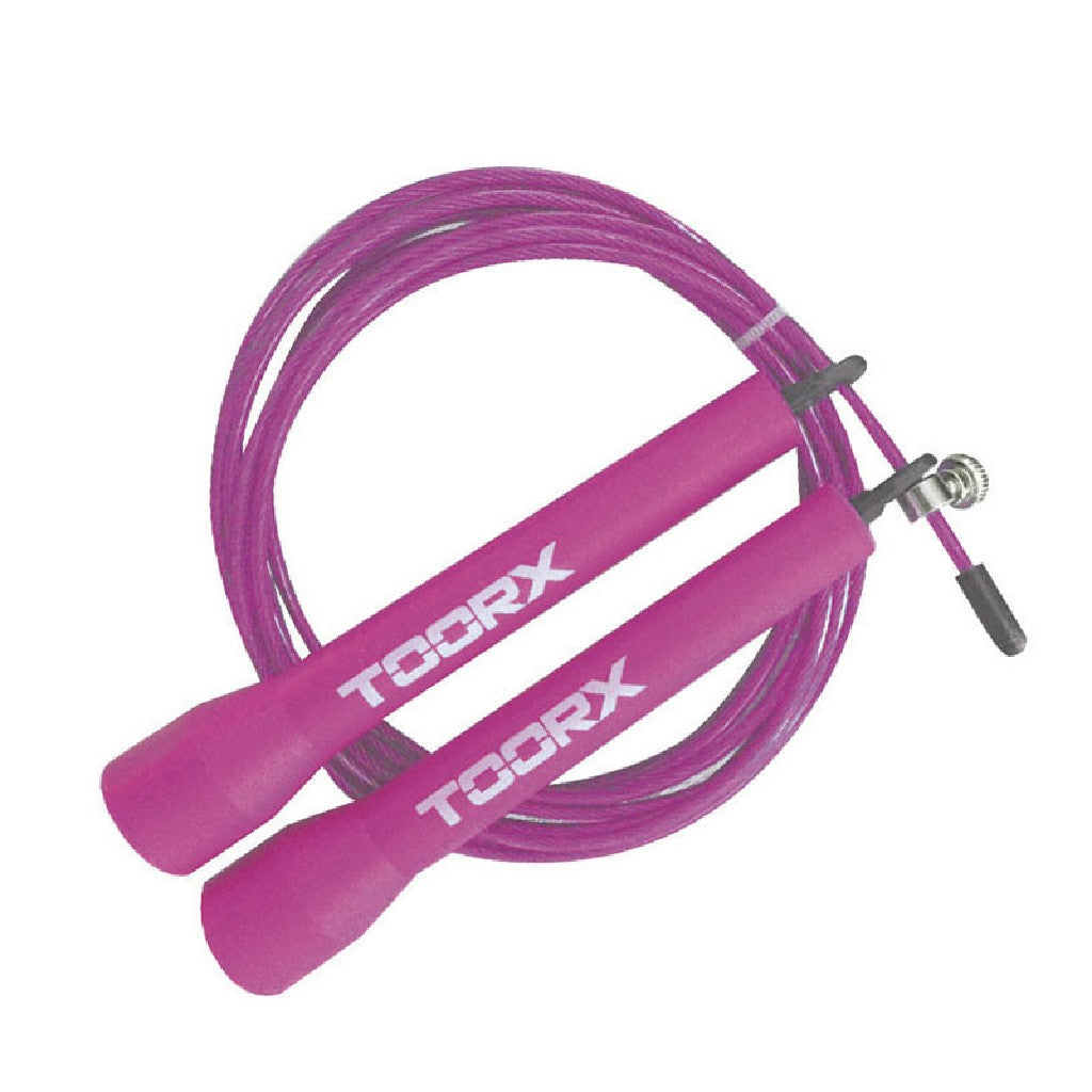 TOORX Speed-Sprungseil Stahl – Farbe: Fuchsia, Ansicht 4