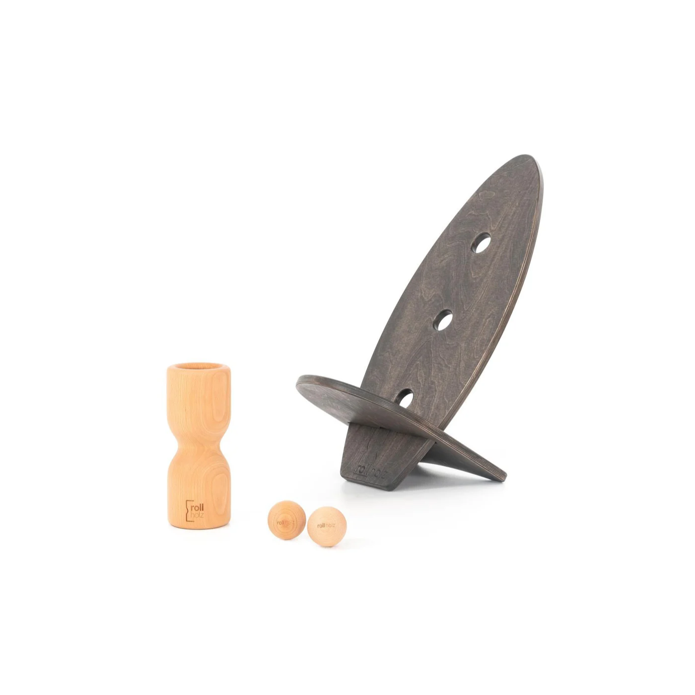 rollholz Balance Board Set klein 2.0