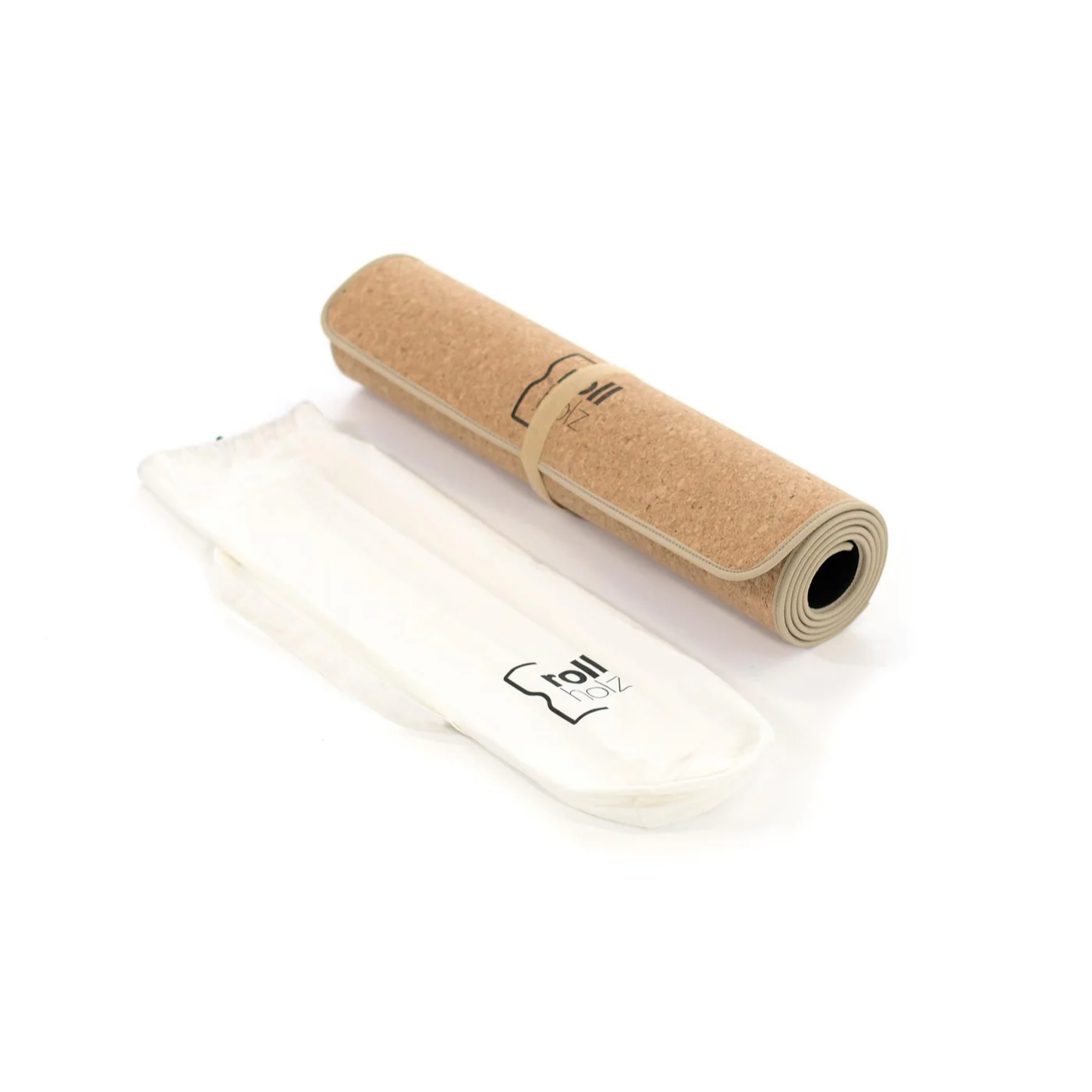 rollholz Korkmatte mit Tasche