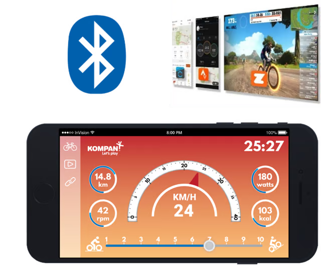Kompan Outdoor Ergometer Sport Bike Pro