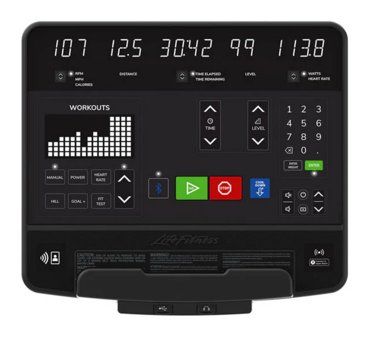 Life Fitness Liegeergometer Club Series Plus