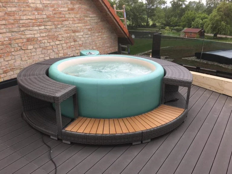 Softub Whirlpool UMRANDUNG Polyrattan