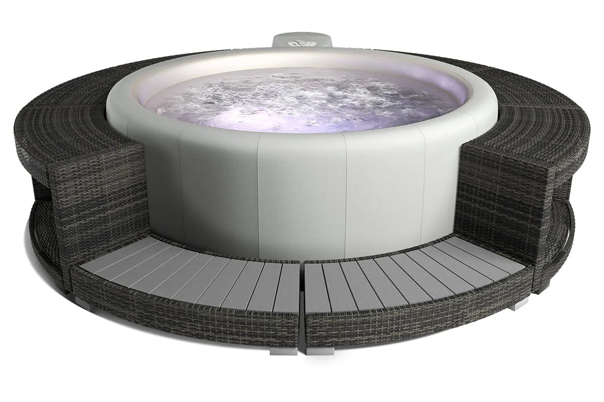 Softub Whirlpool UMRANDUNG Polyrattan