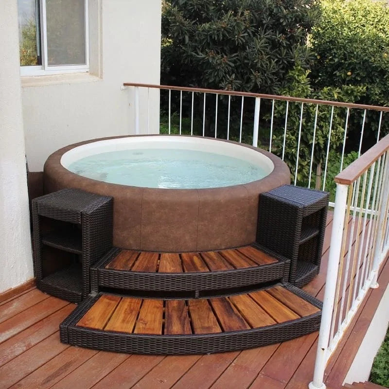Softub Whirlpool STEPPER Polyrattan