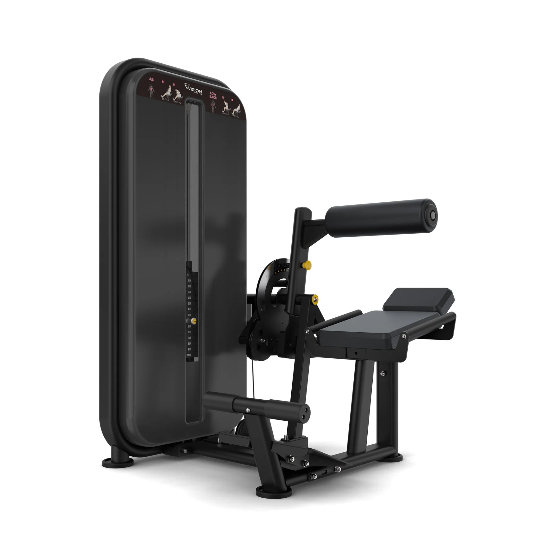 Vision Fitness Rückenstrecker / Bauchmaschine Stack Weight