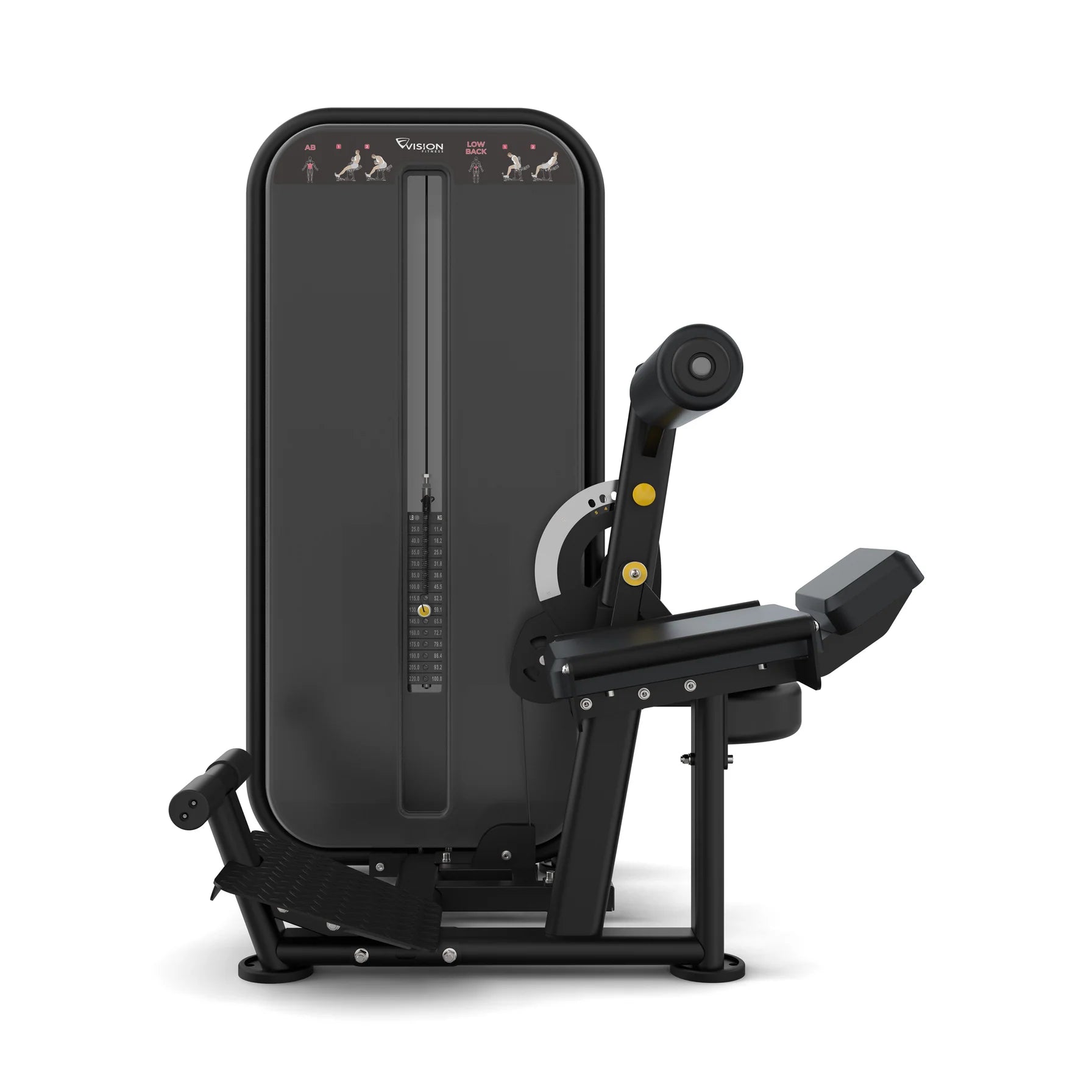 Vision Fitness Rückenstrecker / Bauchmaschine Stack Weight