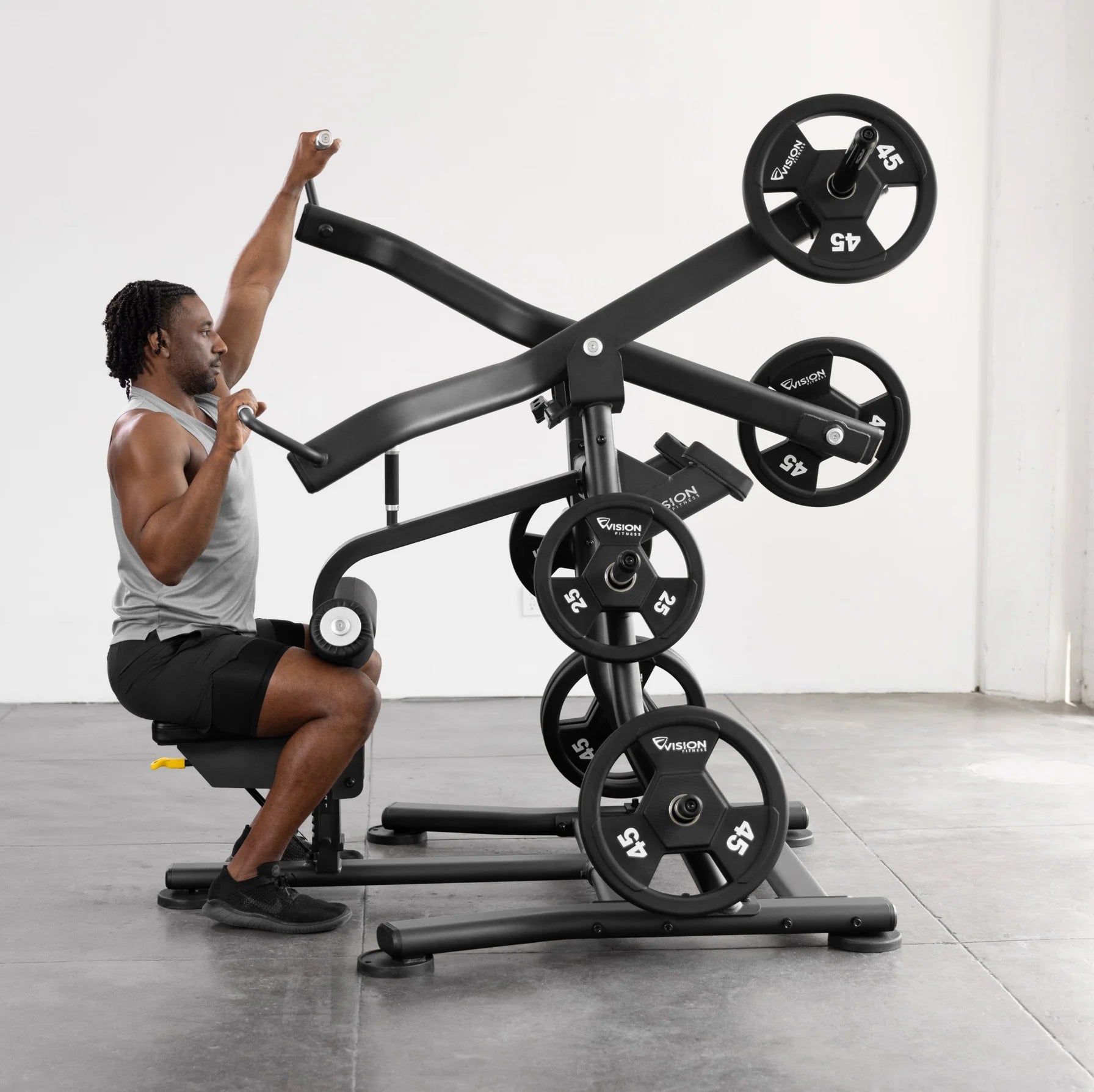 Vision Fitness Lat Pulldown Plate Loaded