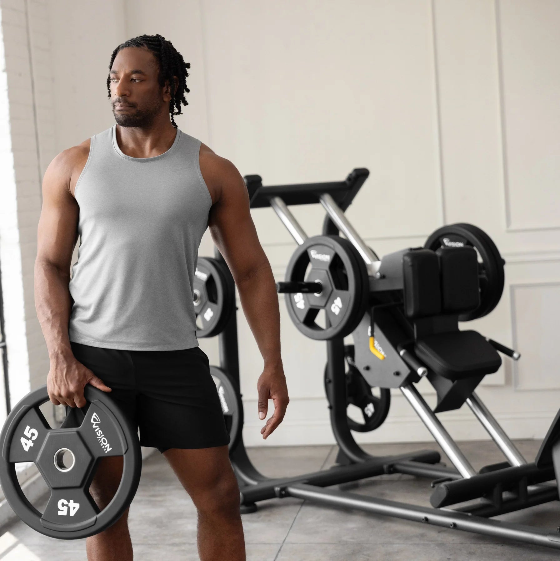 Vision Fitness Beinpresse Plate Loaded
