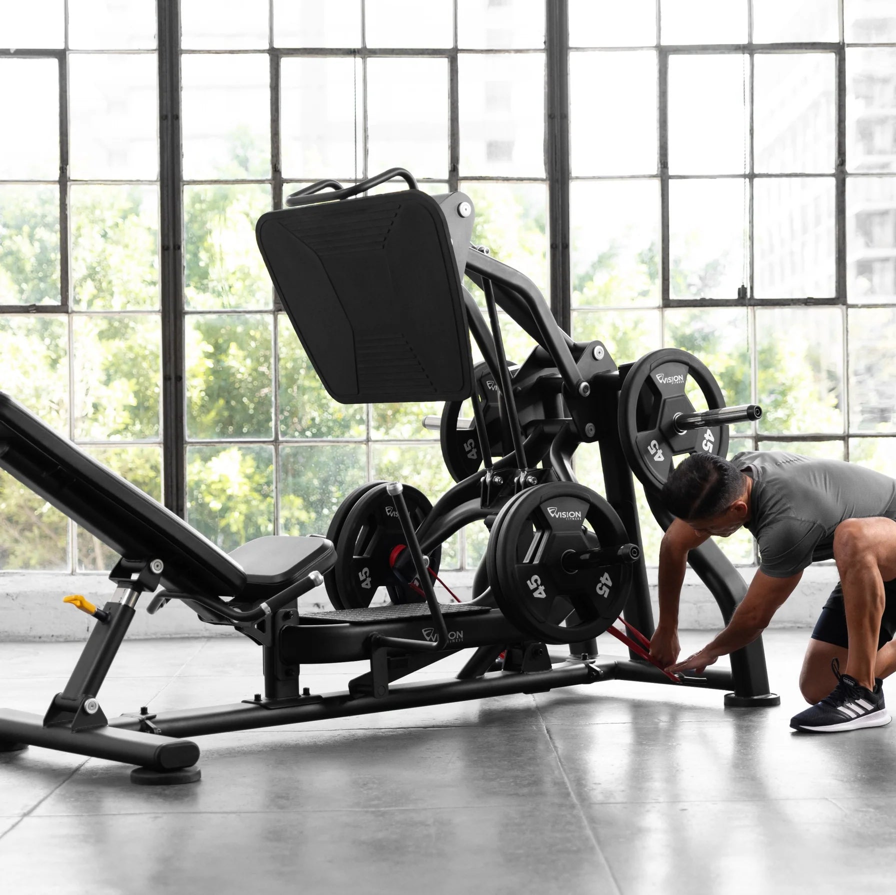 Vision Fitness Beinpresse Plate Loaded