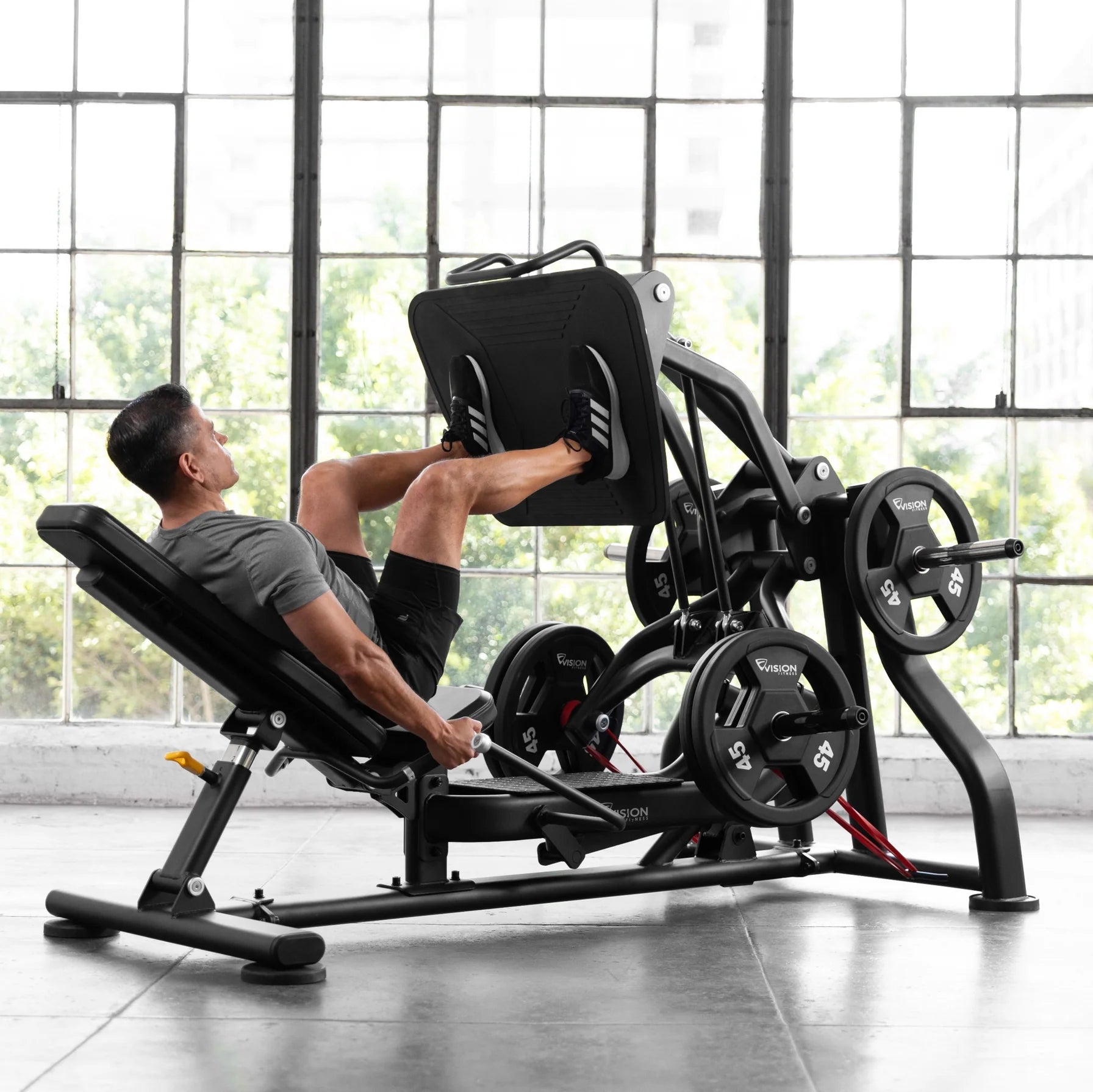 Vision Fitness Beinpresse Plate Loaded