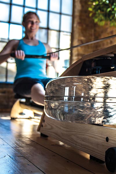 WaterRower Rudergerät A1 Eiche Hybrid mit Monorail