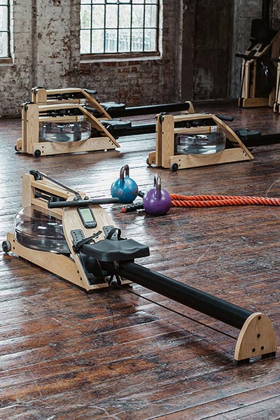 WaterRower Rudergerät A1 Eiche Hybrid mit Monorail