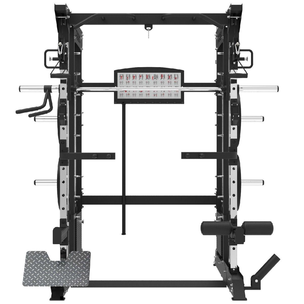 Titanium Strength Multipower - Smith Machine mit Doppelseilzug und Rack 200kg B200 V3
