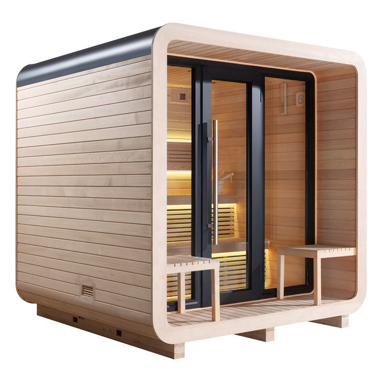 The CUBE - Der Saunacube (inkl. 9.0kW Cilindro-Saunaofen)