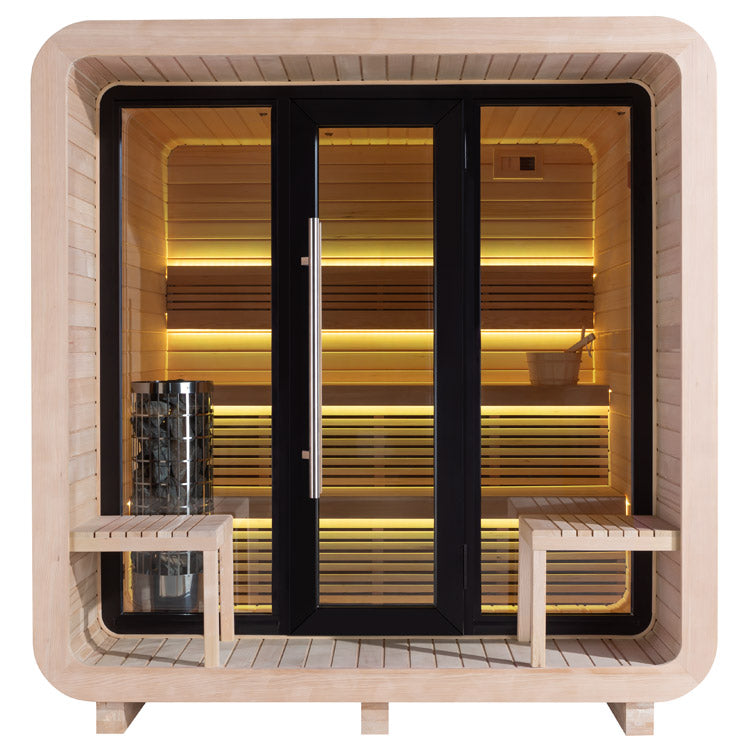 The CUBE - Der Saunacube (inkl. 9.0kW Cilindro-Saunaofen)