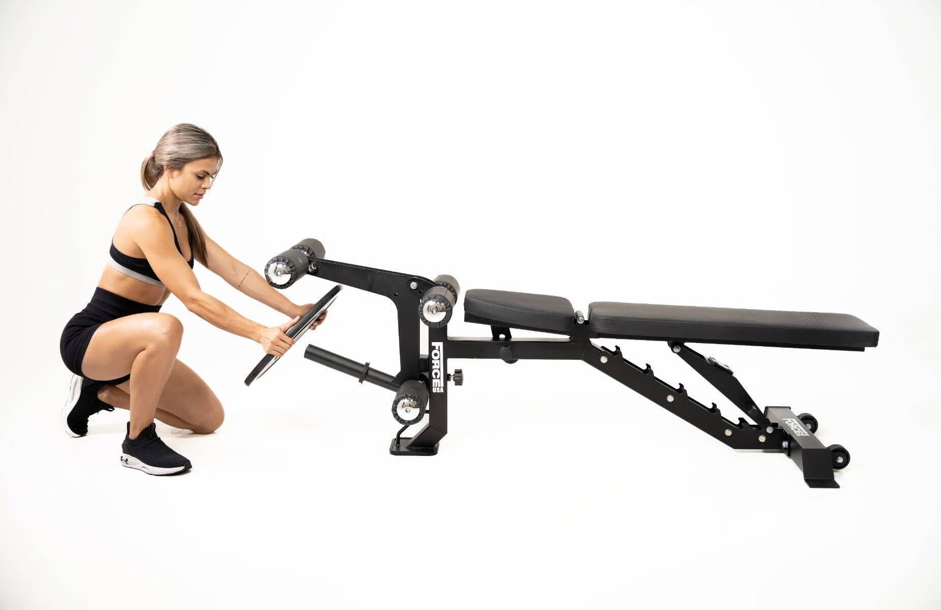 ForceUSA MyBench V2 Hantelbank mit Bizeps- und Beintrainer