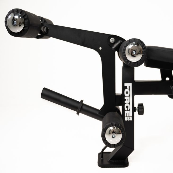 ForceUSA MyBench Verstellbare Hantelbank mit Bizeps- und Beintrainer V2