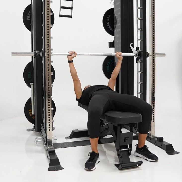 ForceUSA G20 V2 Pro All-In-One Trainer - Smith Machine, Functional Trainer, Power Rack, Beinpresse und Ruderstation