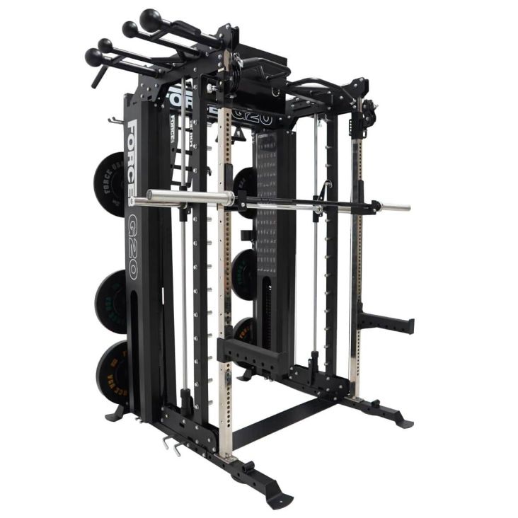 ForceUSA G20 V2 Pro All-In-One Trainer - Smith Machine, Functional Trainer, Power Rack, Beinpresse und Ruderstation
