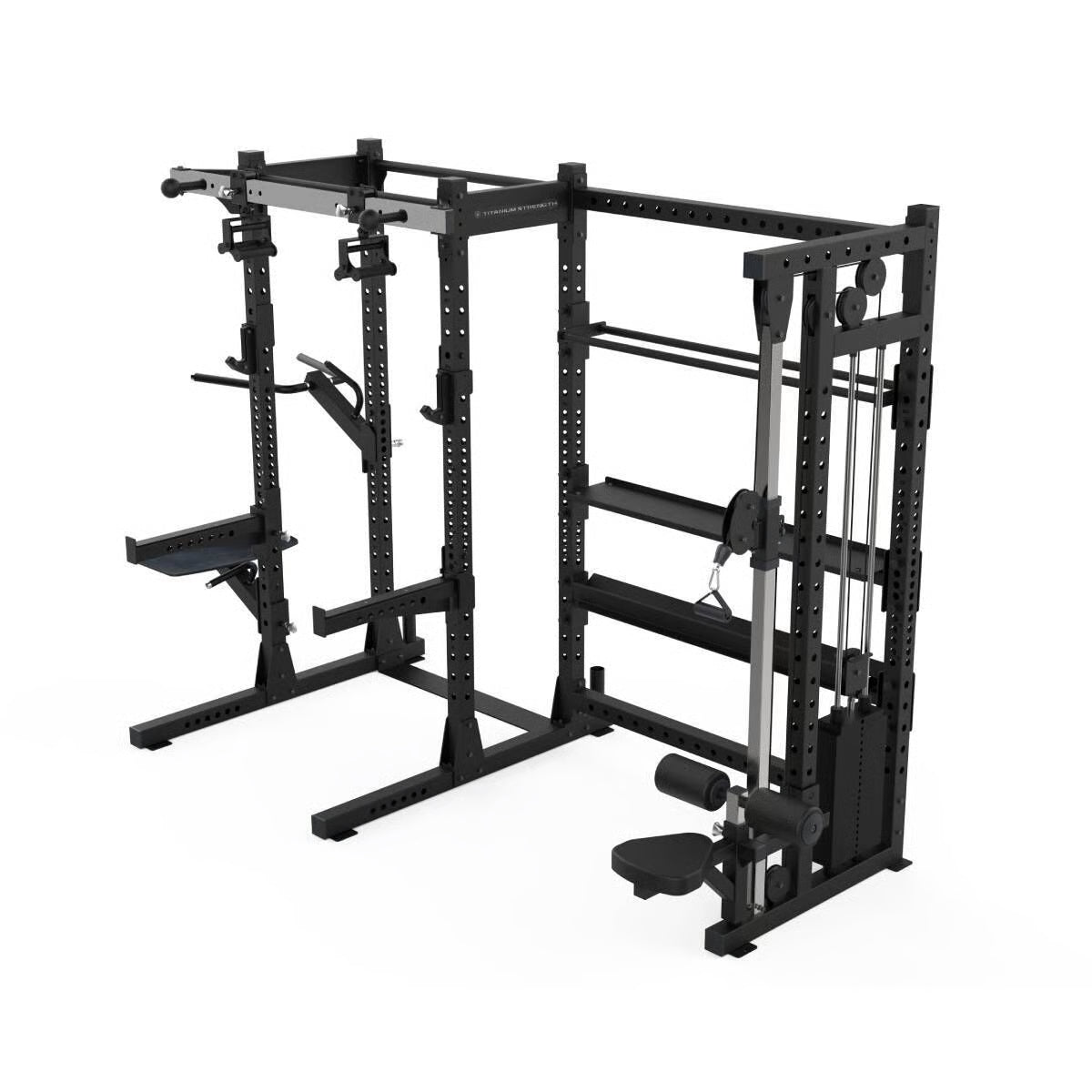 Titanium Strength Elite Series E70 Half Rack mit verstellbaren Seilzug