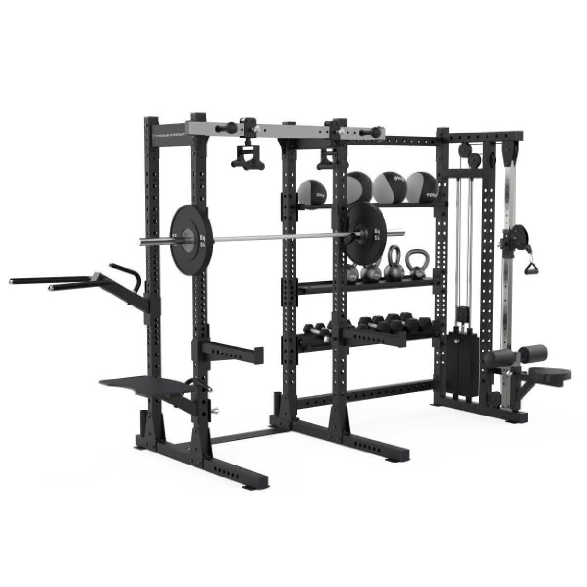 Titanium Strength Elite Series E70 Half Rack mit verstellbaren Seilzug