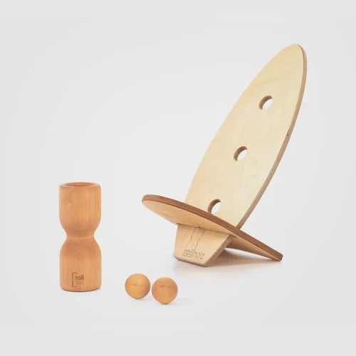 rollholz Balance Board Set klein