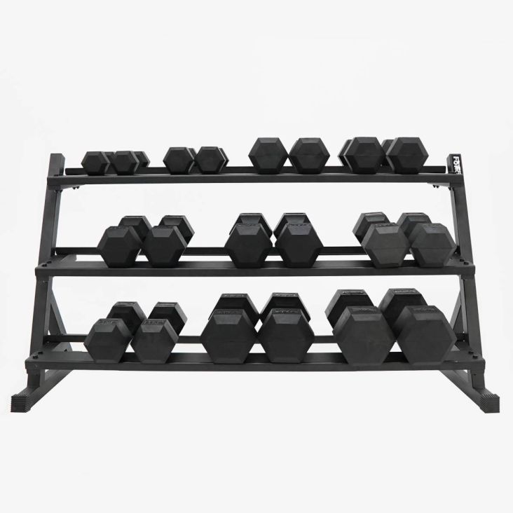 ForceUSA Rack mit 3 Ebenen für hexagonale Kurzhanteln