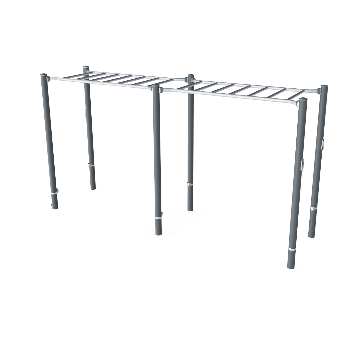 Kompan Outdoor Hindernisparcours Doppel Hangelstrecke