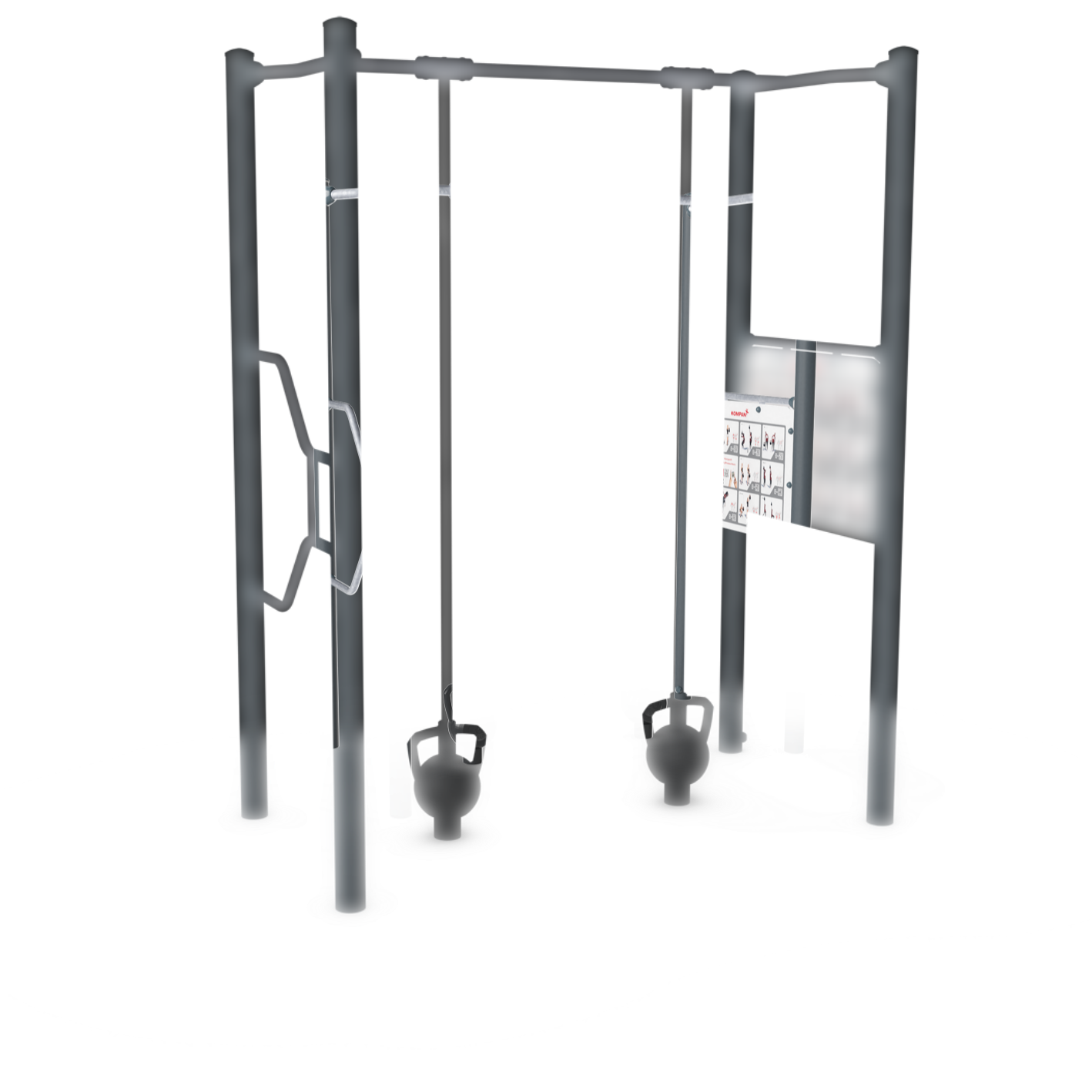 Kompan Outdoor Crosstraining Compact Magnetic Bells