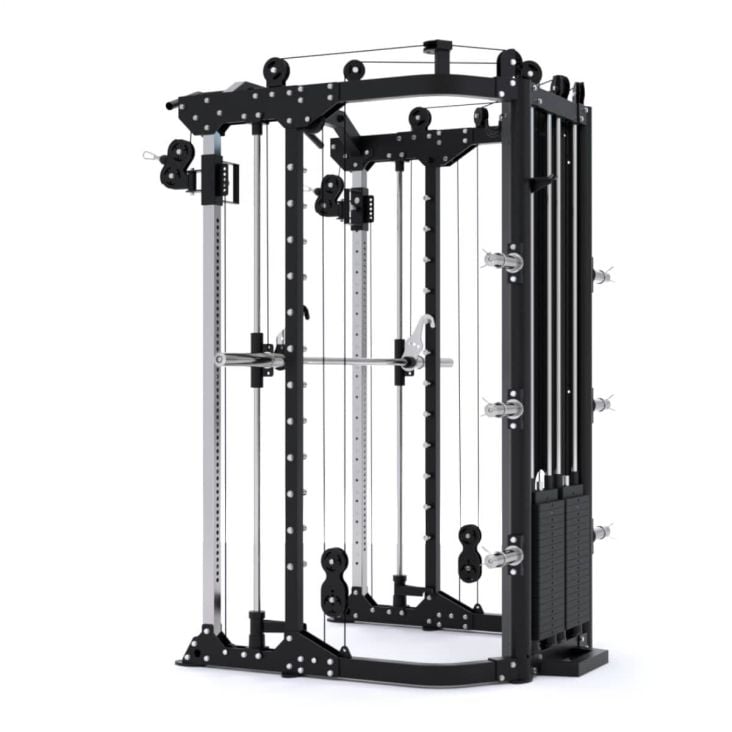 ForceUSA G12™ V2 All-In-One Trainer Double Pulley, Smith Machine, Multifunktionstrainer, Rack und Beinpresse