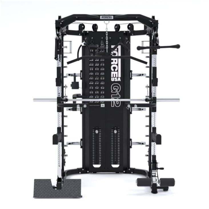ForceUSA G12™ V2 All-In-One Trainer Double Pulley, Smith Machine, Multifunktionstrainer, Rack und Beinpresse